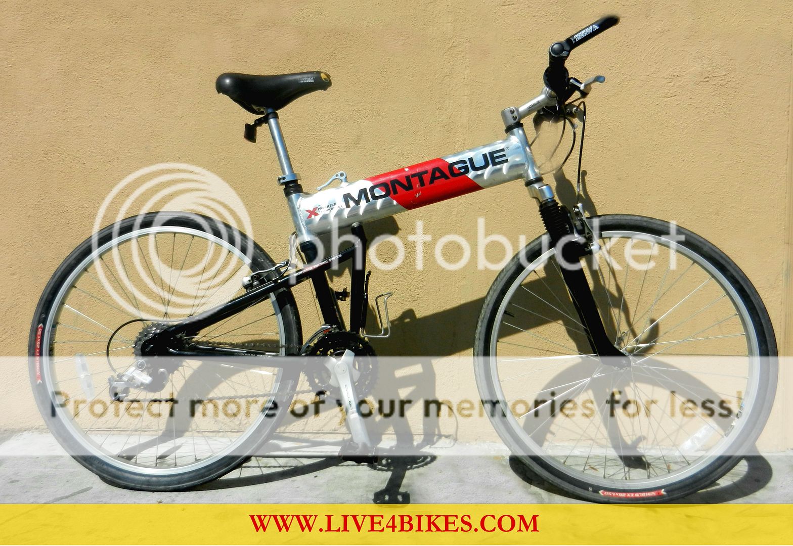 MONTAGUE X FOLDING MOUNTAIN BIKE MTB 26" ALUMINUM 18" FRAME FRONT