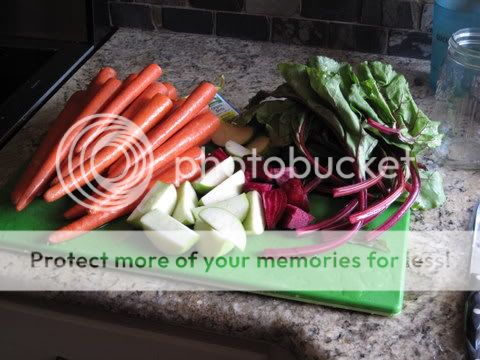 Carrots, apples, beets
