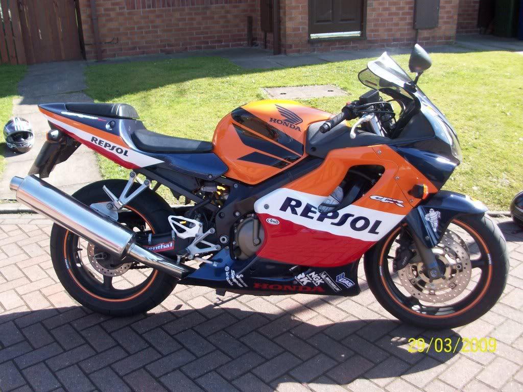 just done mates repsol with rim tape and logo | Honda CBR 600RR Forum